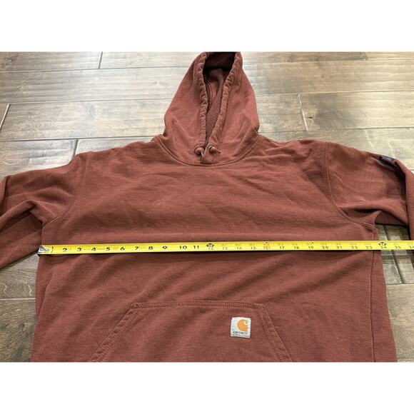 Carhartt Mens Red Spellout Original Fit Long Sleeve Hooded Size M MEDIUM K288 - Picture 8 of 8